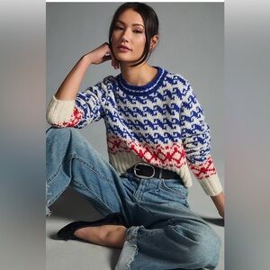 MOTHER The Longest Run, crewneck sweater. Large. Cozy. Like New.